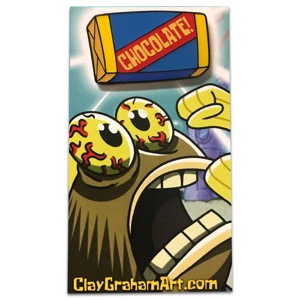Clay Graham Art Enamel Pin Chocolate! Bar