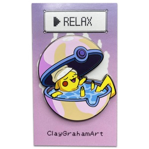 Clay Graham Art Enamel Pin Self Care