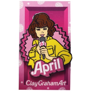 Clay Graham Art TMNT Enamel Pin April