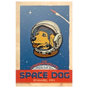 Kit n' Rivet Enamel Pin Pawsmonaut Space Dog