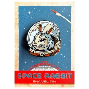 Kit n' Rivet Enamel Pin Cosmonaut Space Rabbit