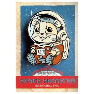 Kit n' Rivet Enamel Pin Space Hamster