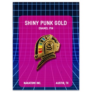 Nakatomi Enamel Pin Shiny Punk Gold