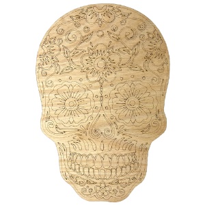 Dia de Muertos Wooden Mini Panel 8" Sugar Skull #1