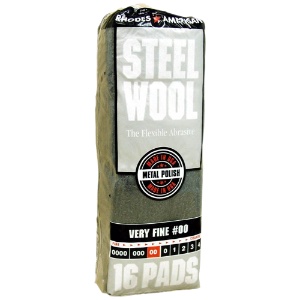 Steel Wool 16 Pads Pack Very Fine #00
