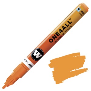 Molotow ONE4ALL 127HS Acrylic Paint Marker 2mm Neon Orange Fluorescent