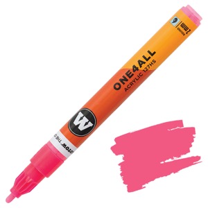 Molotow ONE4ALL 127HS Acrylic Paint Marker 2mm Neon Pink Fluorescent