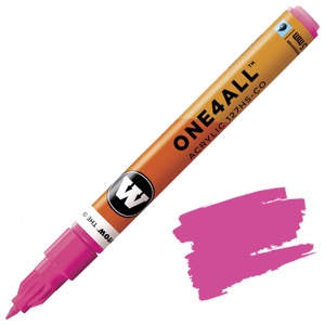 Molotow ONE4ALL 127HS-CO Acrylic Paint Marker 1.5mm Neon Pink Fluorescent