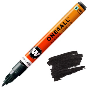 Molotow ONE4ALL 127HS-CO Acrylic Paint Marker 1.5mm Metallic Black
