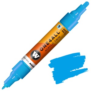 Molotow ONE4ALL Twin Acrylic Paint Marker 1.5-4mm Shock Blue Middle