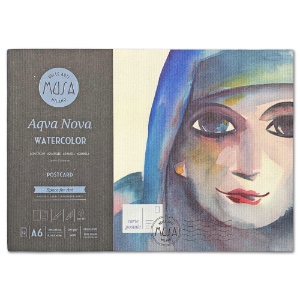Musa A6 Aqva Nova Watercolor Paper Pad 140lb 12 Sheets 4.1"x5.8" CP