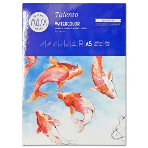 Musa A5 Talento Watercolor Paper Pad 140lb 10 Sheets 5.8"x8.3" CP