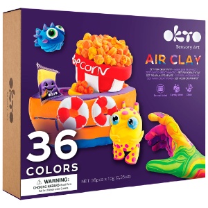 OKTO Air Clay Creativity Kit 36 Color Set