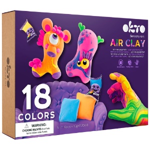 OKTO Air Clay Creativity Kit 18 Color Set