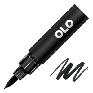 OLO Premium Alcohol Half Marker Brush K Pure Black