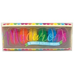 OOLY Macarons Vanilla Scented Eraser 6 Set