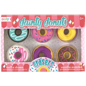 OOLY Dainty Donuts Pencil Erasers 6 Set