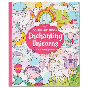 OOLY Color-In' Book Coloring Book: Enchanting Unicorns