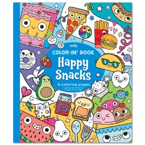 OOLY Color-In' Book Coloring Book: Happy Snacks