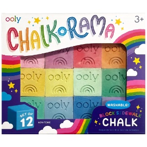 OOLY Chalk-O-Rama Block Sidewalk Chalk 12 Set