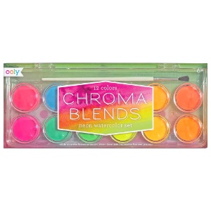 OOLY Chroma Blends Watercolor 12 Set Neon