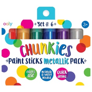 OOLY Chunkies Paint Sticks 6 Set Metallic