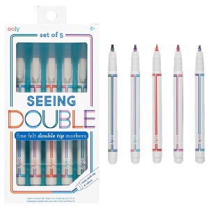 OOLY Seeing Double Fine Double Tip Marker 5 Set