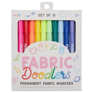 OOLY Fabric Doodlers Markers 12 Set