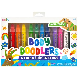 OOLY Body Doodlers Face & Body Crayon 12 Set