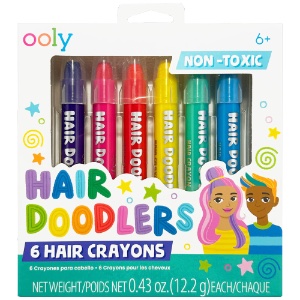 OOLY Hair Doodlers Hair Crayons 6 Set