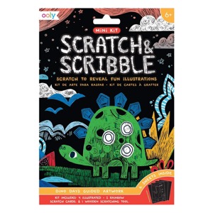 OOLY Scratch & Scribble Mini Kit Dinosaur Days