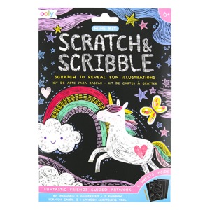OOLY Scratch & Scribble Mini Kit Funtastic Friends