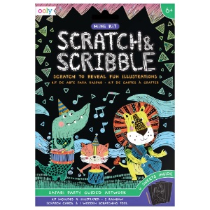 OOLY Scratch & Scribble Mini Kit Jungle Fun