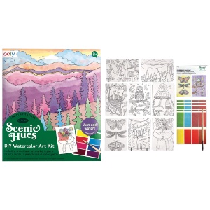 Ooly DIY Scenic Hues Watercolor Art Kit Forest Adventure