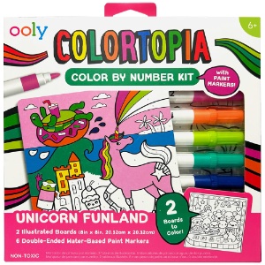 Ooly Colortopia Color By Number Kit Unicorn Funland