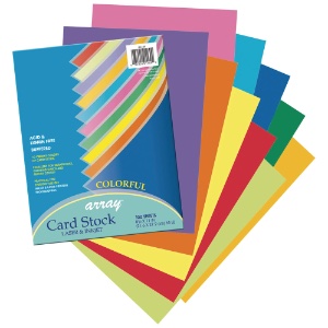 Pacon Card Stock 100 Pack 8.5"x11" Assorted