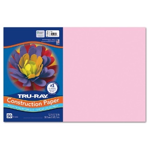 Tru-Ray Heavyweight Construction Paper 12"x18" 50 Pack Pink