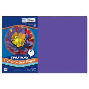 Tru-Ray Heavyweight Construction Paper 12"x18" 50 Pack Purple