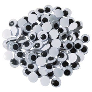 Creativity Street Wiggle Eyes 10mm 100 Pack Black