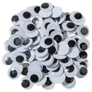 Creativity Street Wiggle Eyes 20mm 100 Pack Black