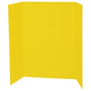 Pacon Presentation Board Single Wall 48"x36" Yellow