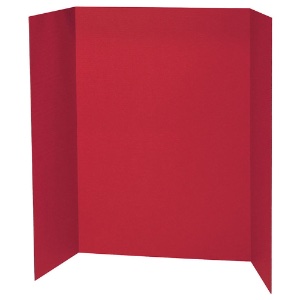 Pacon Presentation Board Single Wall 48"x36" Red