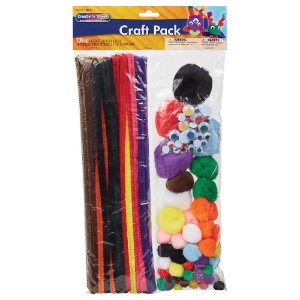 Creativity Street Craft Pack Eyes, Poms & Stems 131 Pack Assorted