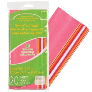 Pacon Spectra Deluxe Bleeding Art Tissue 20"x30" 20 Sheets Warm