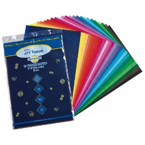 Pacon Spectra Deluxe Bleeding Art Tissue 12"x18" 100 Sheets Assorted