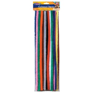 Creativity Street Colossal Chenille Stems 19.5" 24 Pack Assorted