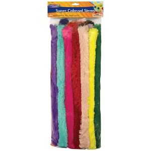 Creativity Street Super Colossal Chenille Stems 18" 24 Pack Assorted