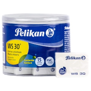 Pelikan WS 30 Eraser White 15 Pack