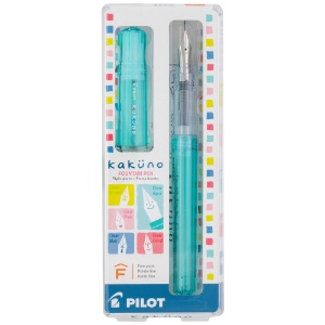 Pilot Kakuno Fountain Pen Fine Translucent Aqua
