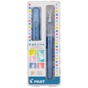 Pilot Kakuno Fountain Pen Fine Translucent Blue